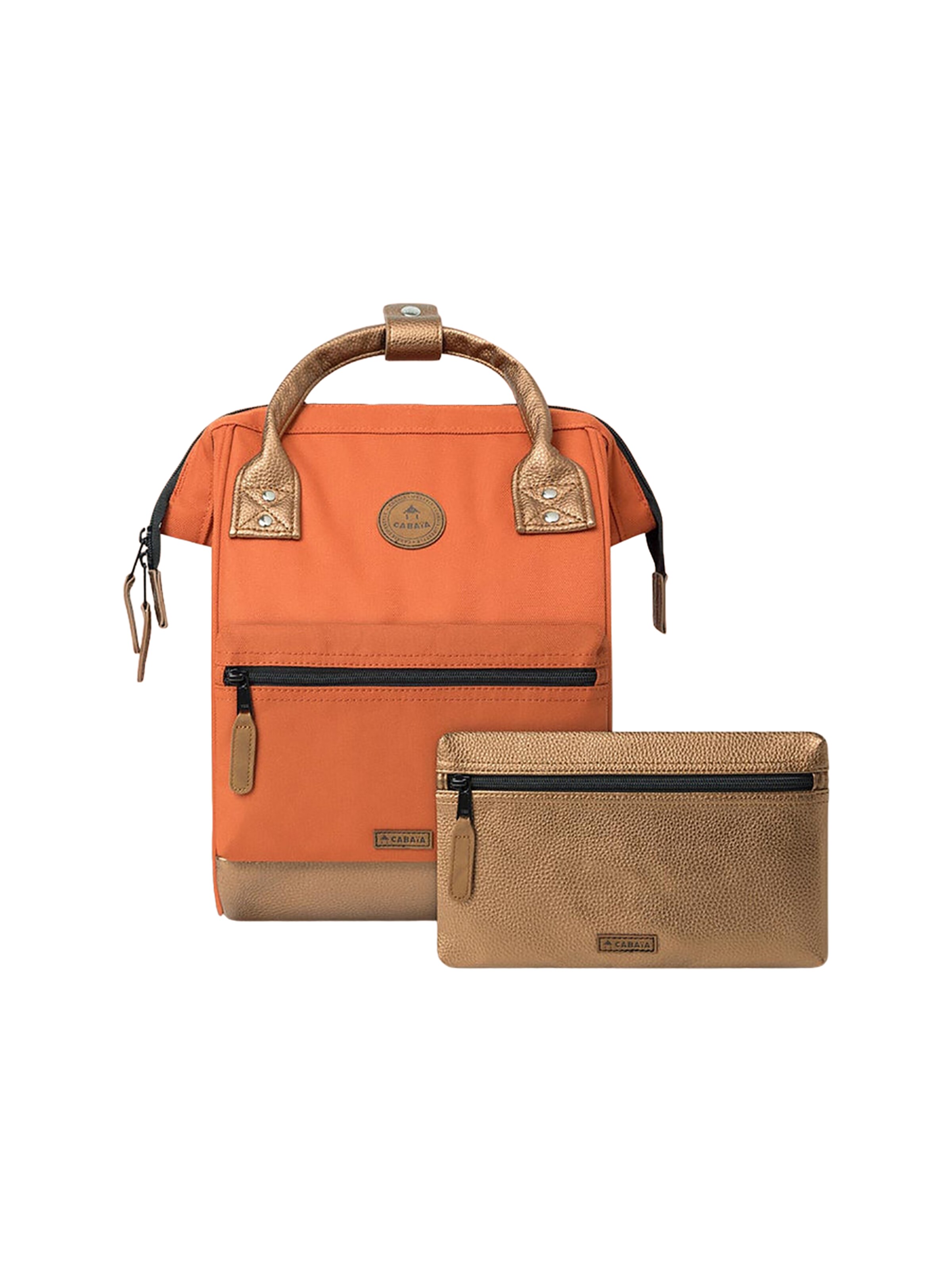 Cabaia Backpack 'Adventurer' in Orange: front