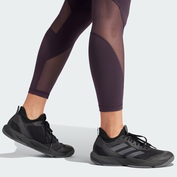 ADIDAS PERFORMANCE Skinny Sporthose in Lila