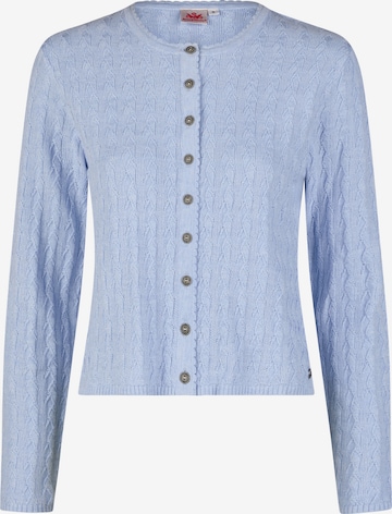 SPIETH & WENSKY Gebreid vest 'Hummeltal' in Blauw: voorkant