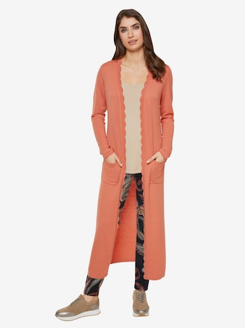 Cardigan Ashley Brooke by heine en orange : devant