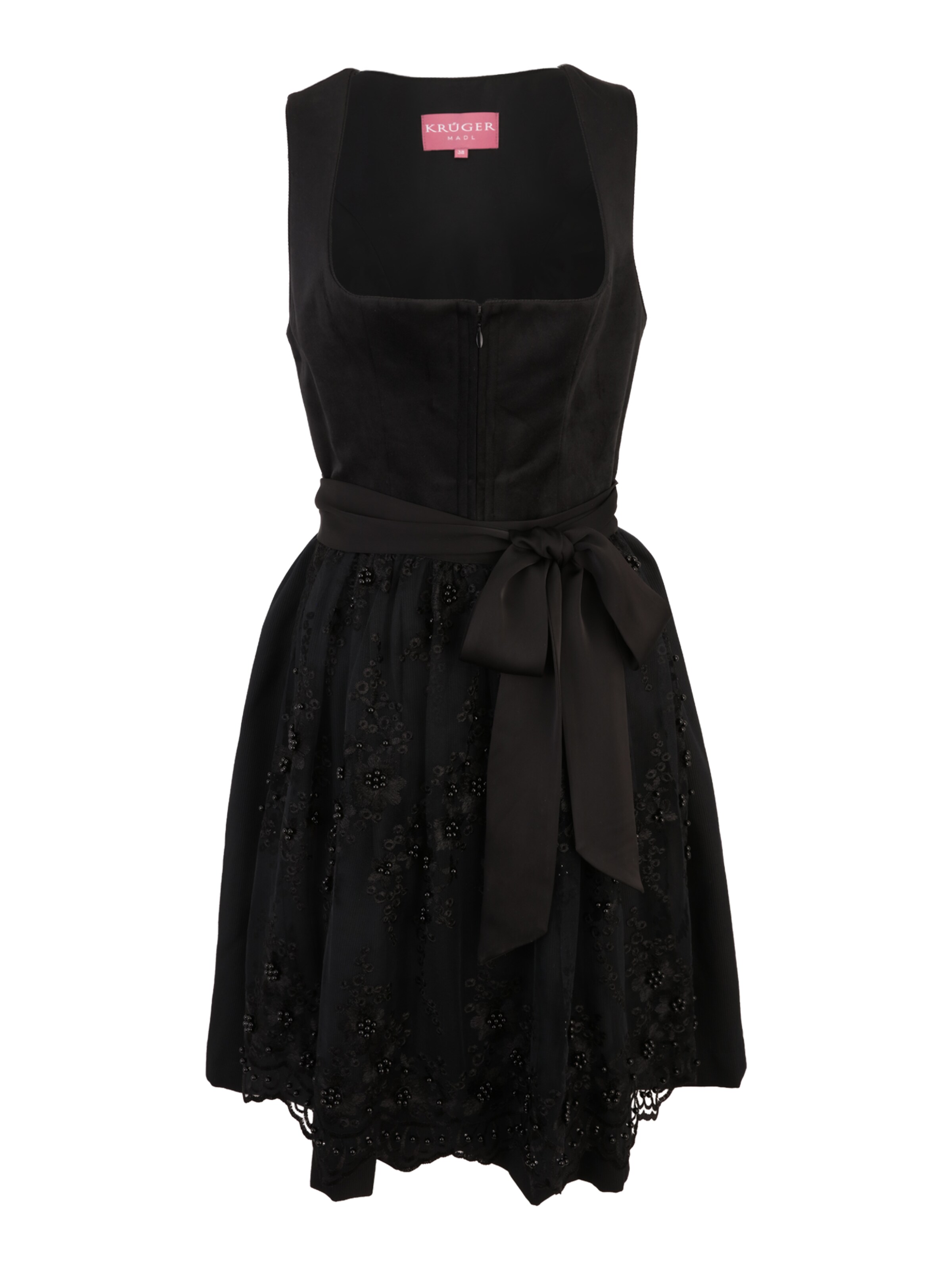 Krüger Madl Dirndl – černá: přední strana