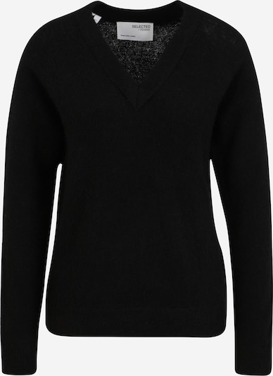 Selected Femme Tall Pullover 'LULU' in schwarz, Produktansicht
