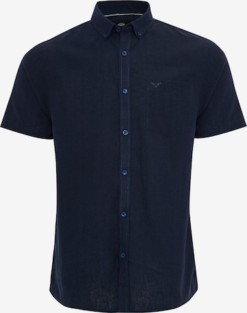 Threadbare Button Up Shirt 'Dragon' in Blue: front