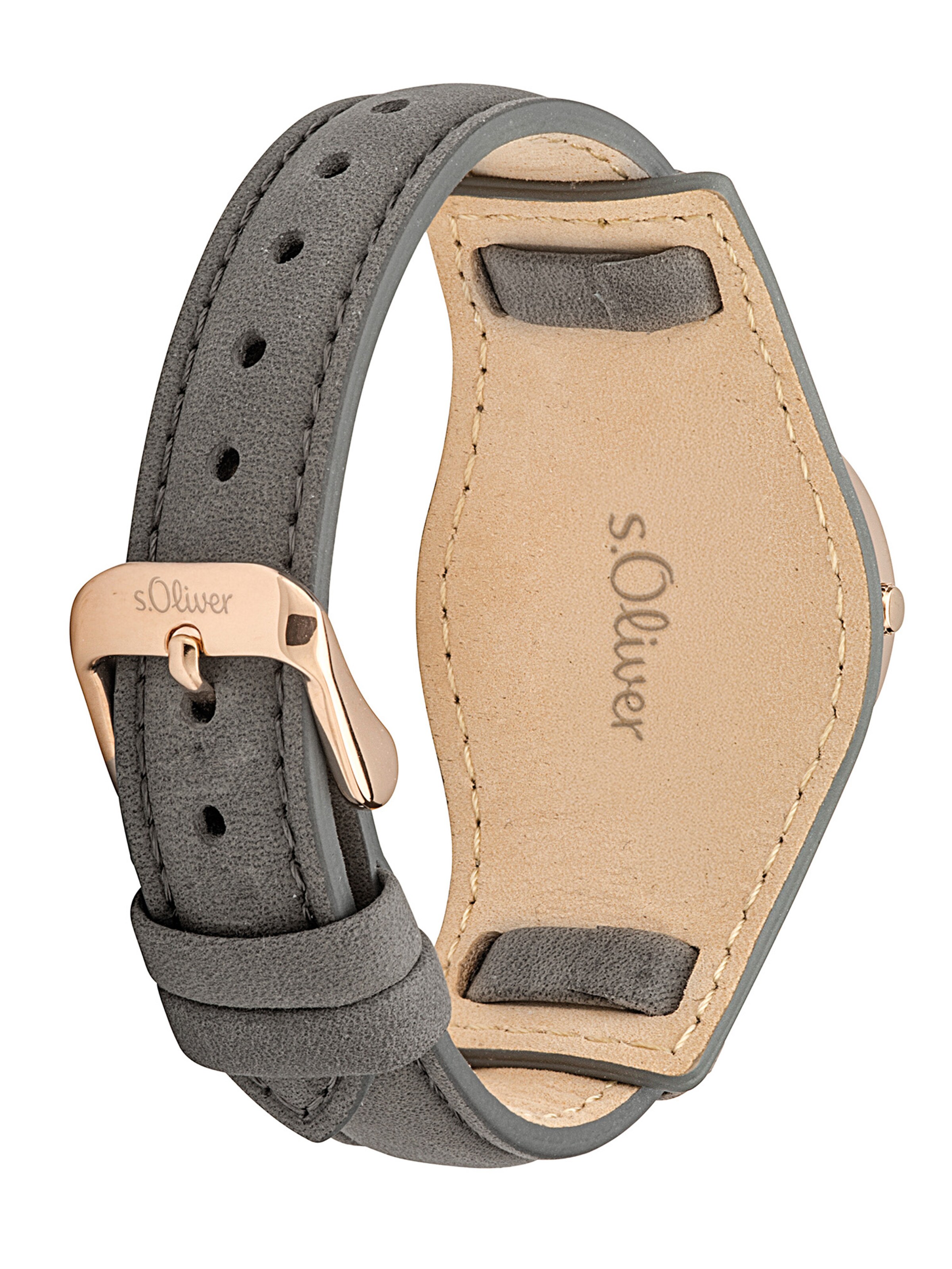 Montre à affichage analogique s.Oliver en gris