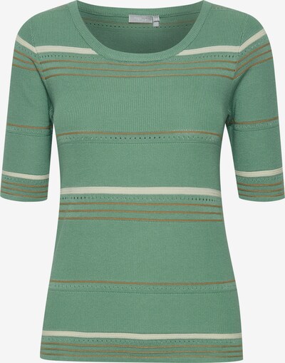 Fransa Shirt in beige / braun / grün, Produktansicht