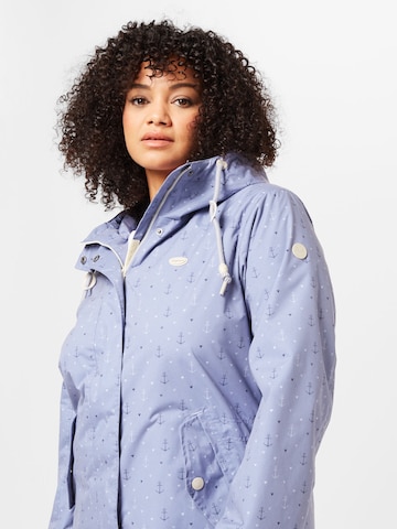 Ragwear Plus Between-Season Jacket 'LENCA MARINA' in Blue