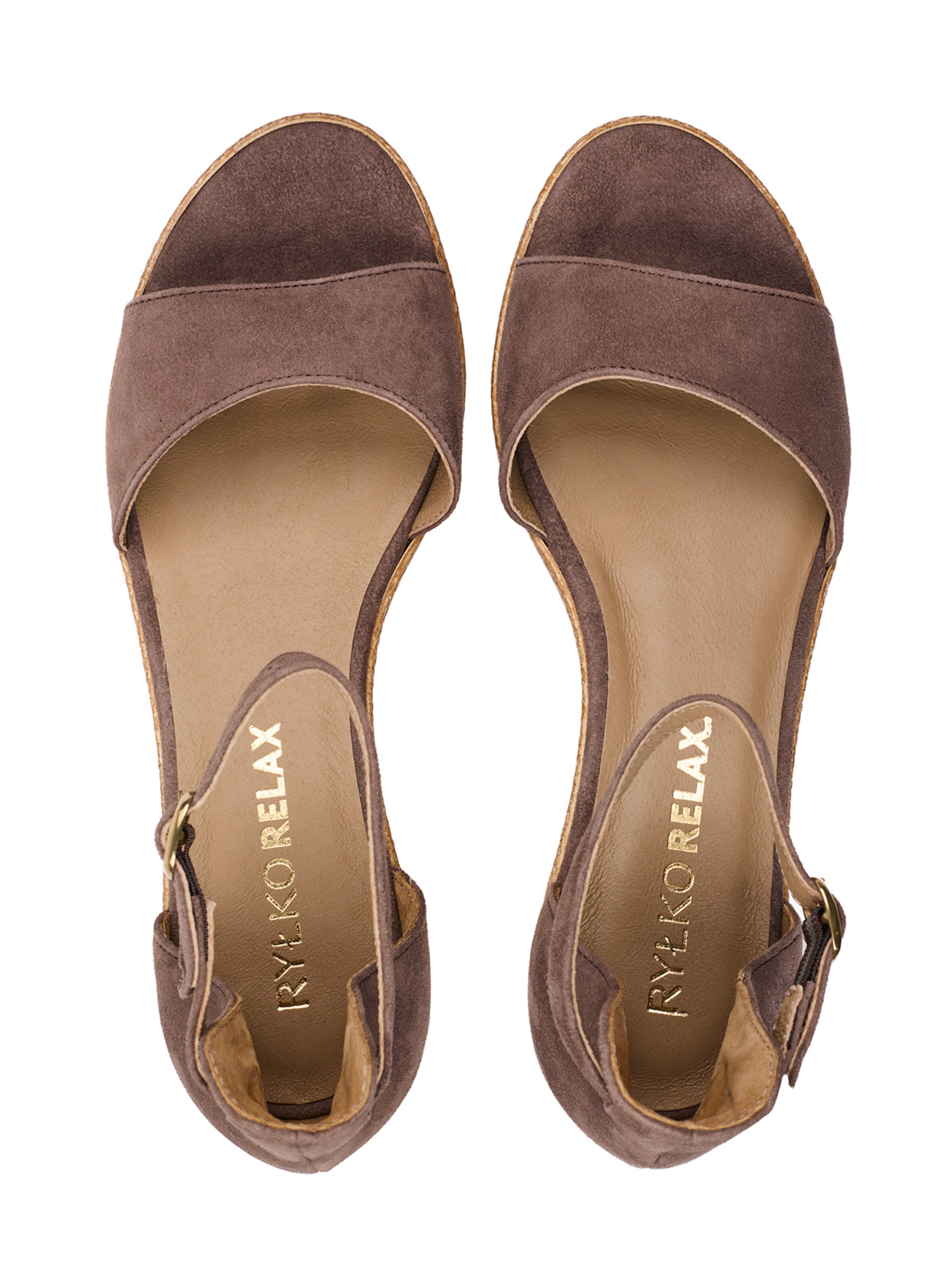 RYŁKO Sandály – hnědá