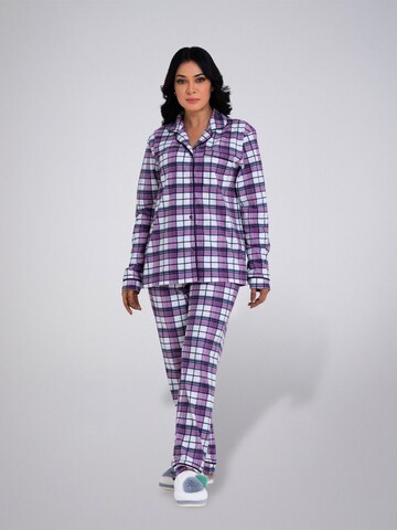 LEAFLETIC Pajama 'Leafletic Women’s Night Wear Long set' in Purple