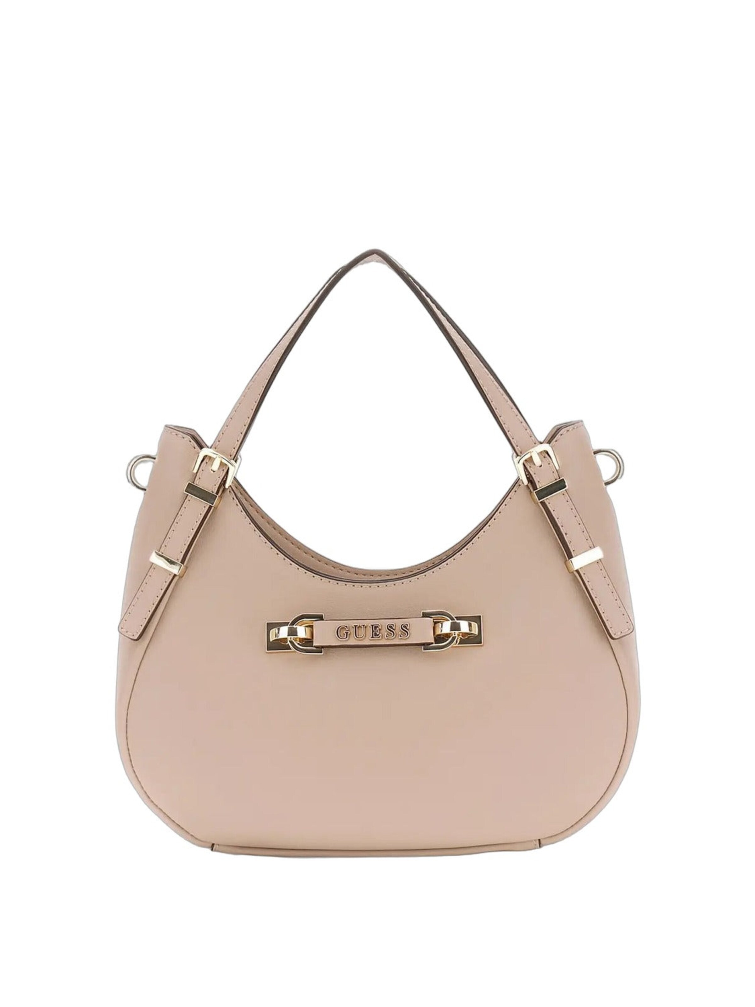 bēšs GUESS Pleca soma 'Anadela 3 Comp Satch': no priekšpuses