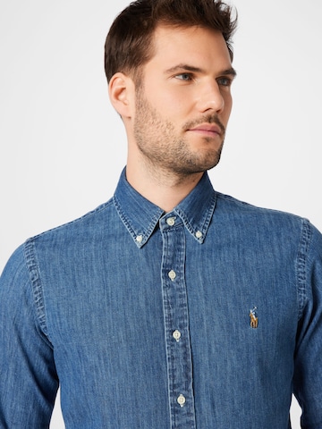 Polo Ralph Lauren Regular Fit Hemd in Blau