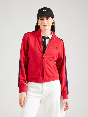 GAP - Sudadera con cremallera en rojo: frente