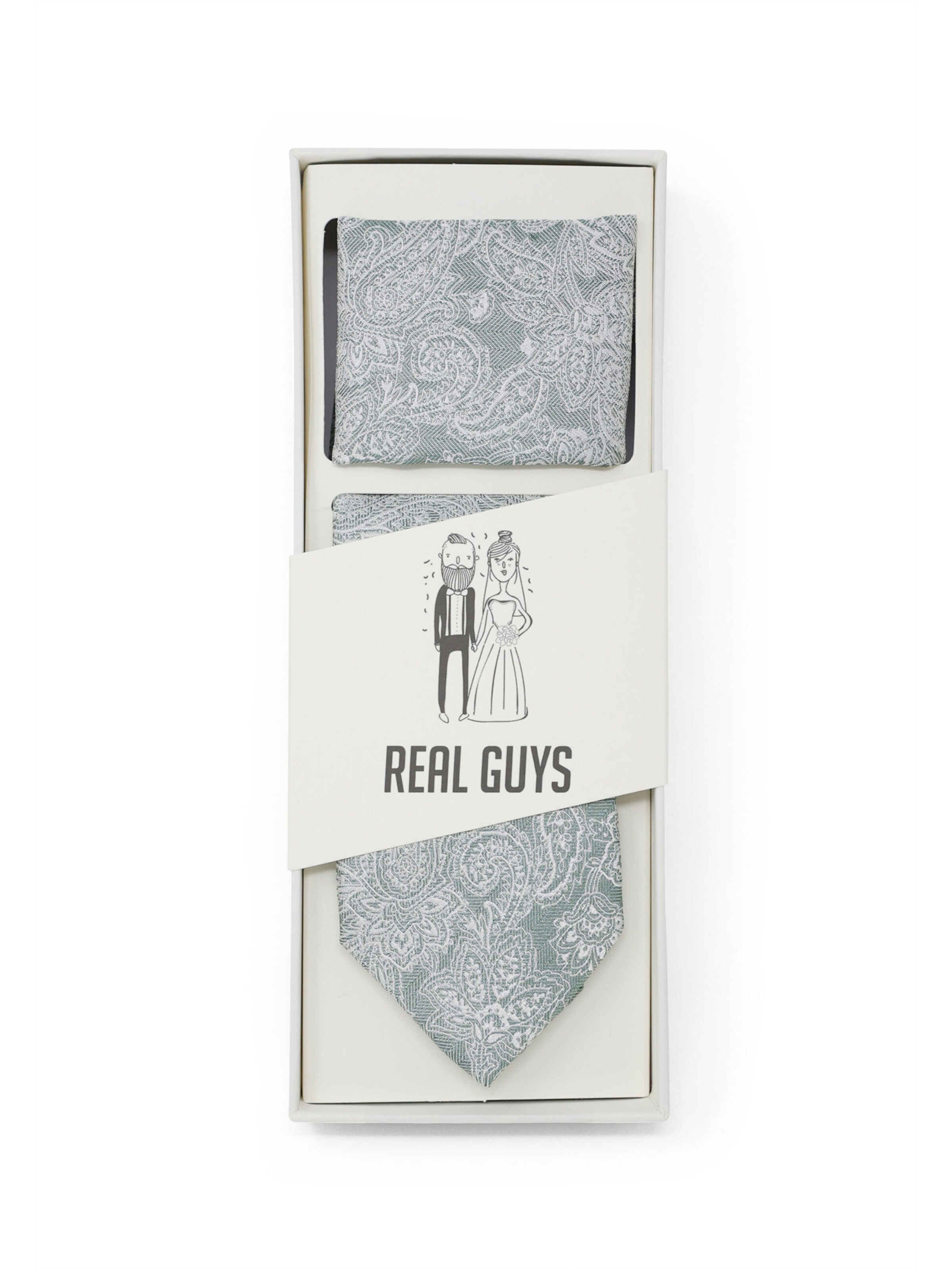 Real Guys Krawattenset in Grün