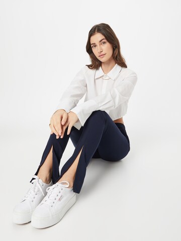 Karen Millen Slimfit Hlače | modra barva