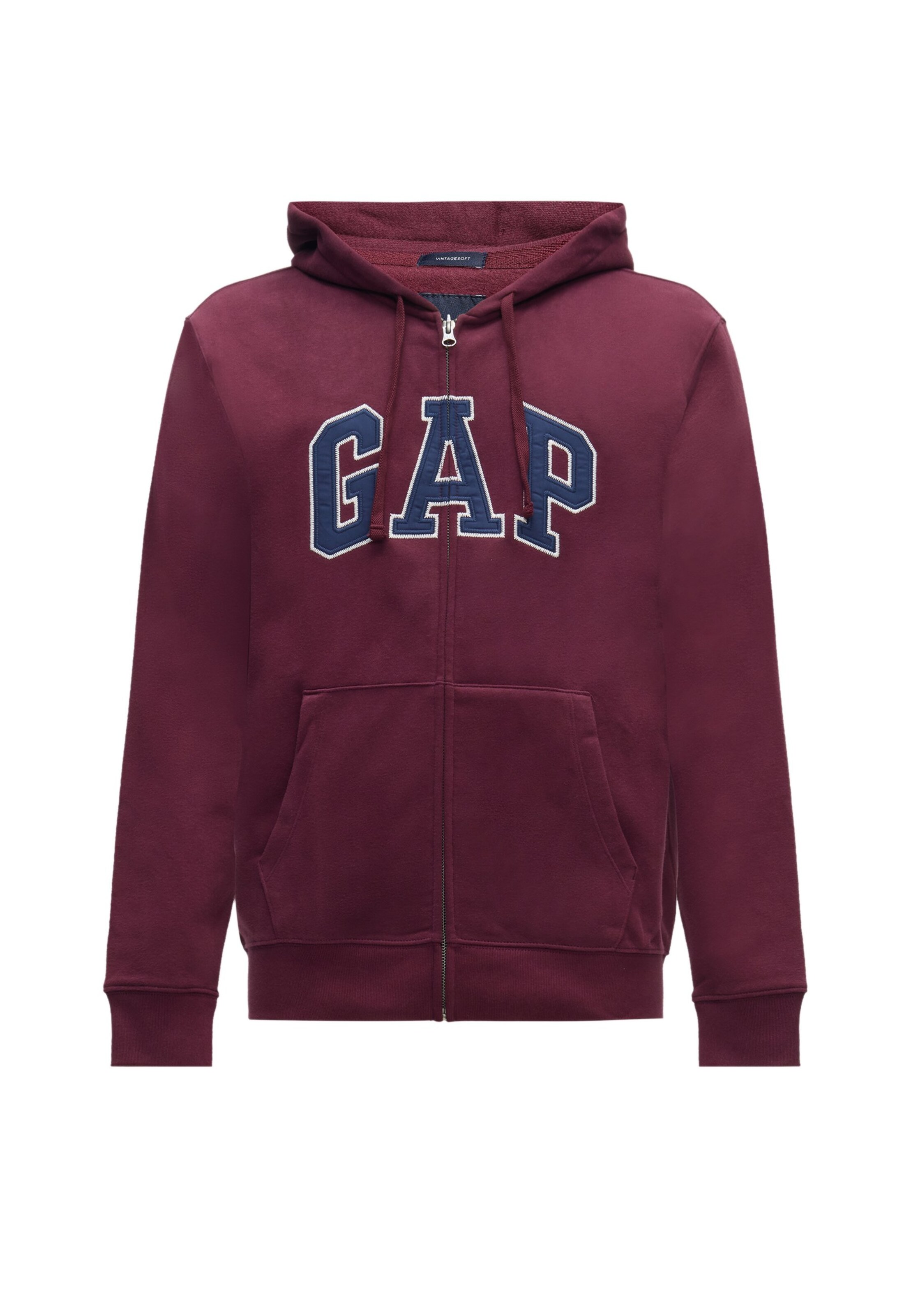 GAP Casaco em moletão em S em navy / borgonha / branco, Vista do artigo