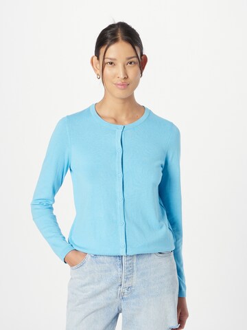 ESPRIT Knit Cardigan in Blue: front