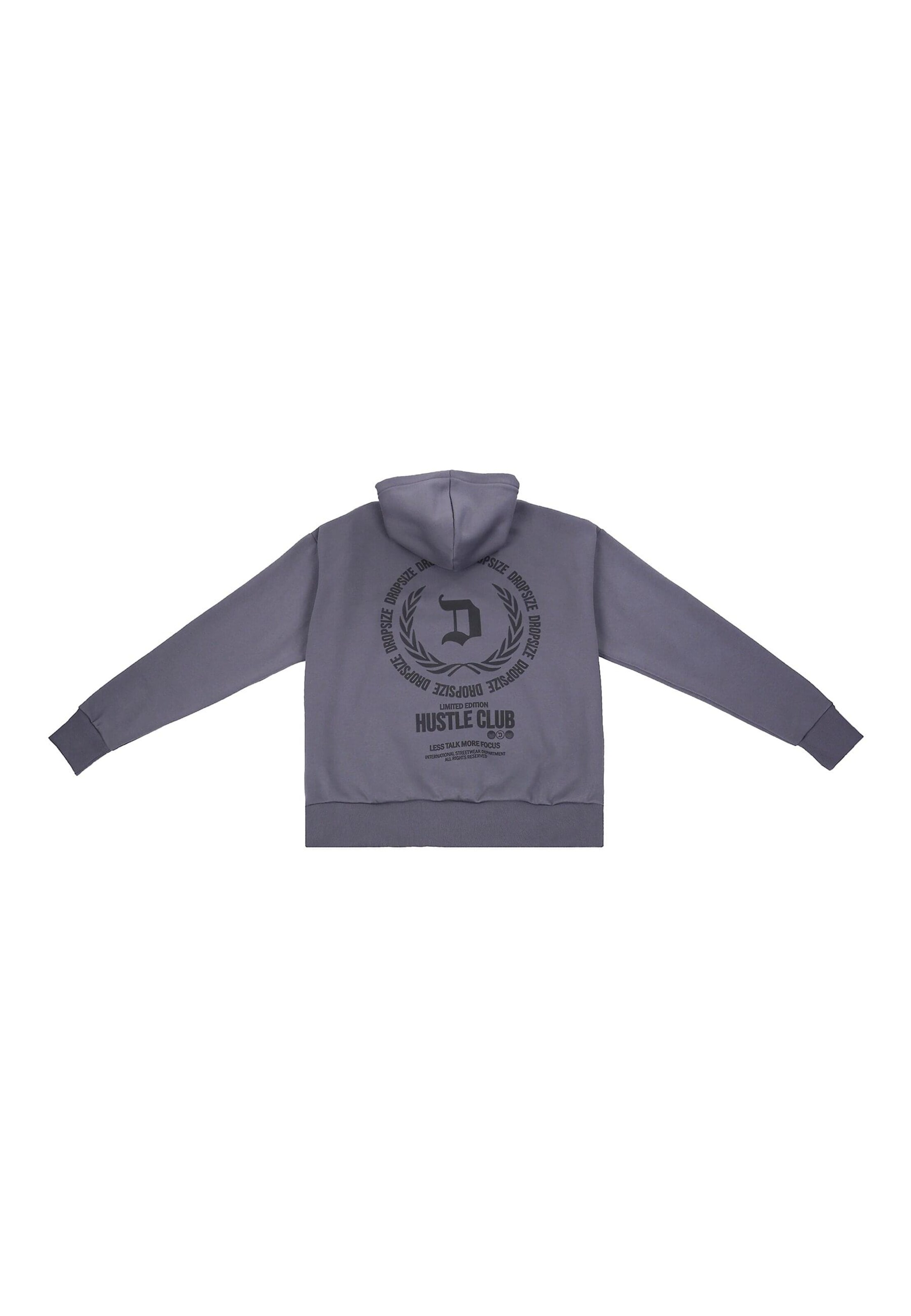 Sweat-shirt 'Hustle Club' Dropsize en gris
