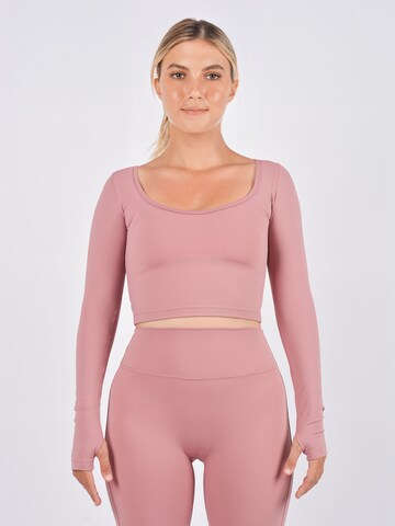 Haut 'Ocean Flow - Sunset (recycelt)' Kadoo en rose : devant