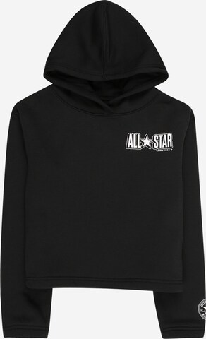 Sweat-shirt CONVERSE en noir : devant