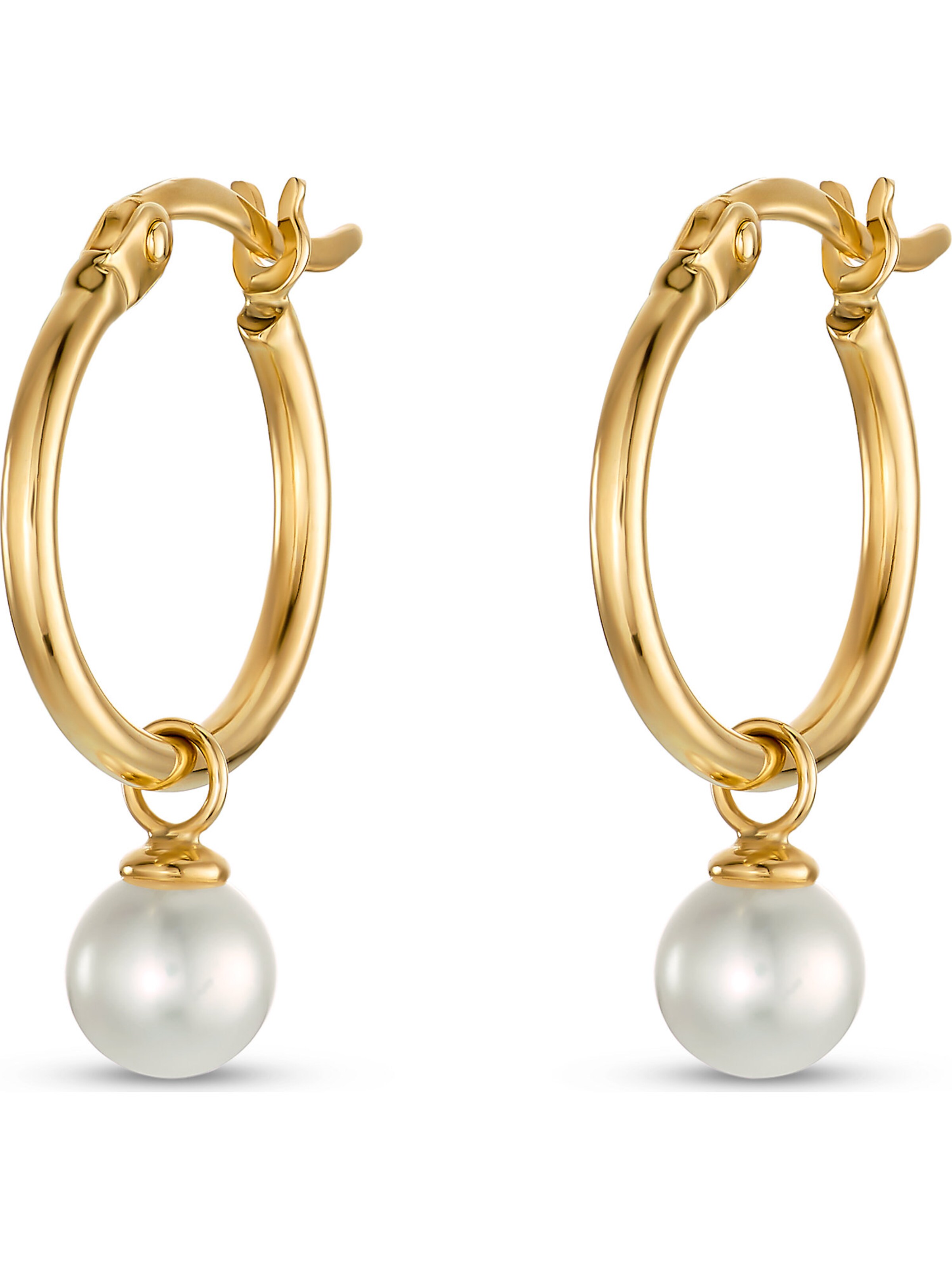 CHRIST Earrings in Yellow: front