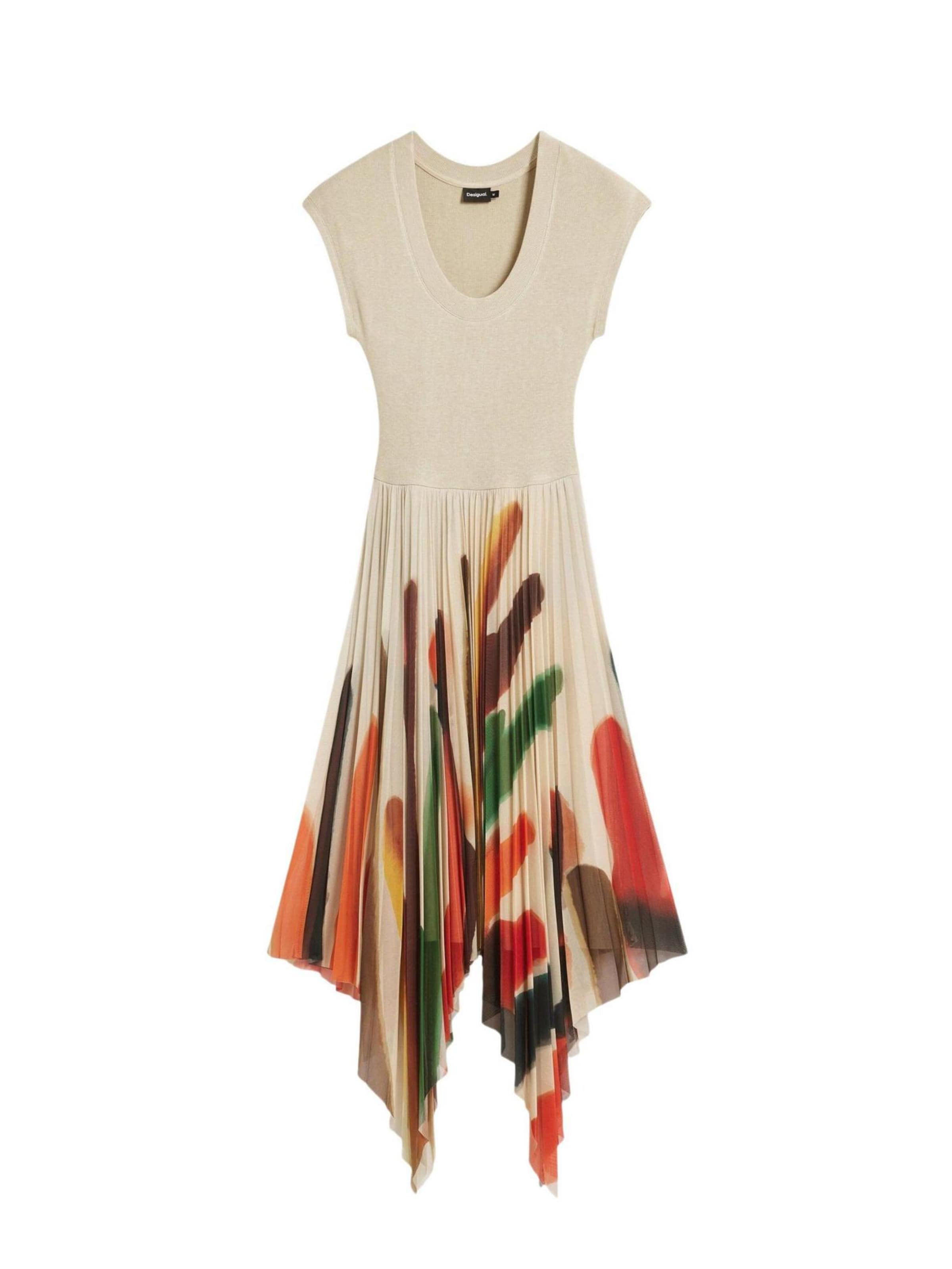 Desigual - Vestido 'VEST_BRUSHES_LACROIX 26SWVK39' en beige