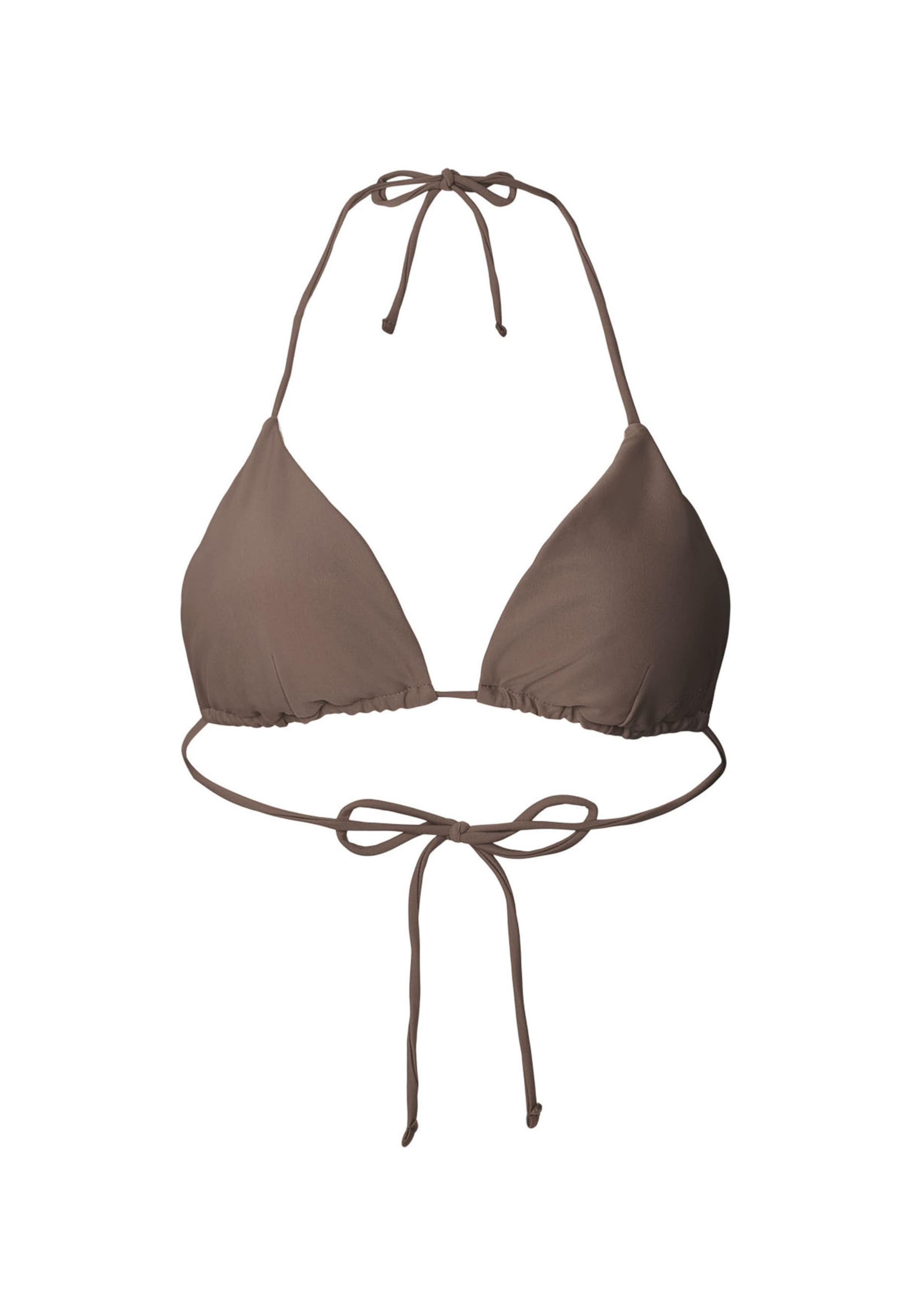 rethinkit studios Triangel Bikinitop 'Bay' in Braun: Vorderseite