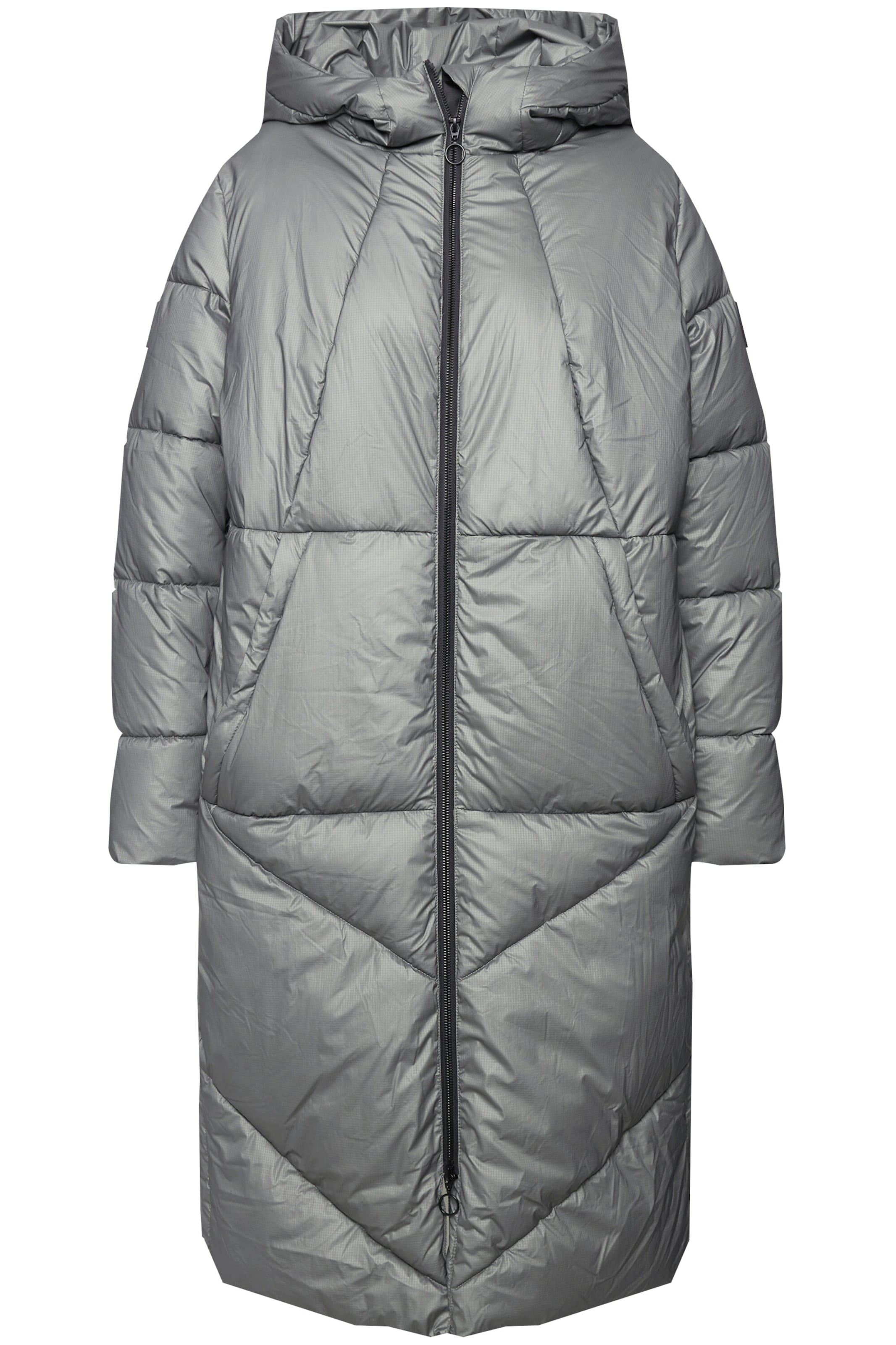 Ulla Popken Wintermantel in Silber: Vorderseite