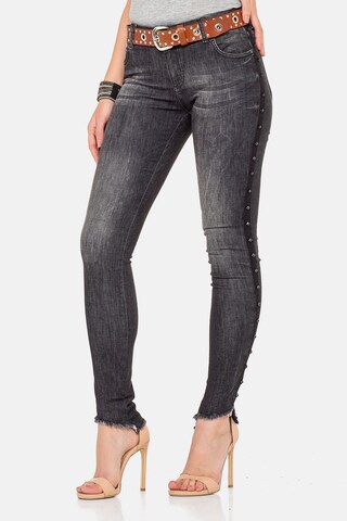 CIPO & BAXX Skinny Jeans in Schwarz