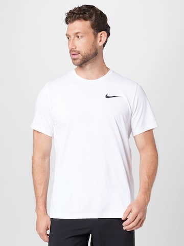 NIKE - Camiseta funcional 'Pro' en blanco: frente