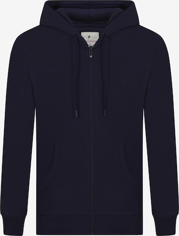 DENIM CULTURE Sweat jacket 'PEDRO' in Blue: front