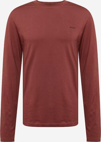 HUGO Red - Camiseta 'Derol 222' en marrón: frente