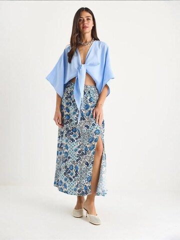 Bianco Lucci Rok in Blauw: voorkant