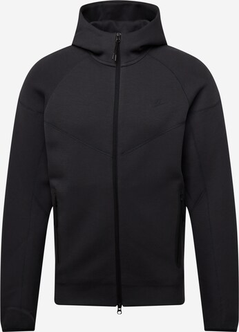 Veste de survêtement 'TCH FLC' Nike Sportswear en gris : devant