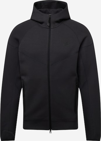 Veste de survêtement 'TCH FLC' Nike Sportswear en gris : devant