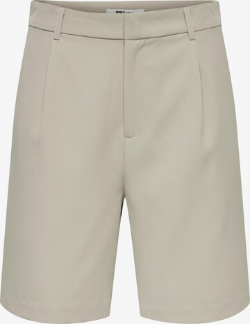 ONLY Pleat-front trousers 'Berry' in Grey: front