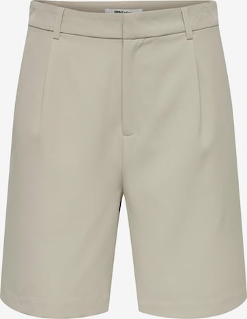 ONLY Normální Kalhoty se sklady v pase 'Berry' – šedá: přední strana