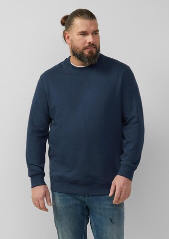 s.Oliver Sweatshirt in Blauw: voorkant