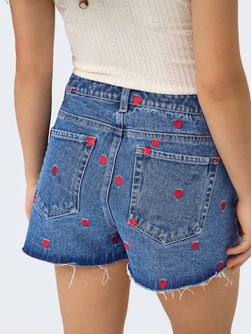 Regular Jean 'ONLTEXAS' ONLY en bleu