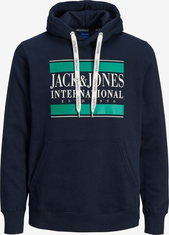 JACK & JONES Sweatshirt 'International' in Blauw: voorkant