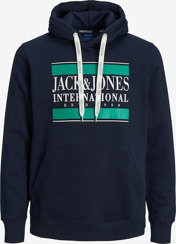 JACK & JONES Bluzka sportowa 'International' w kolorze niebieski: przód