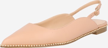 COACH Ballet Flats with Strap 'Vae' in Beige: front