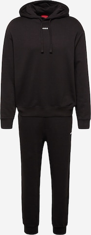 HUGO Red Sweatsuit 'Dapo Dayote' in Black: front