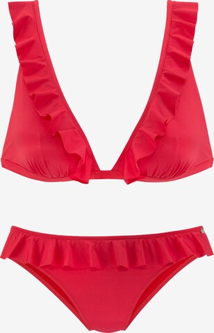 s.Oliver Triangel Bikini in Rood: voorkant