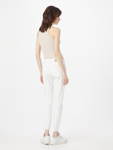MOS MOSH Slimfit Spodnie w kolorze biały