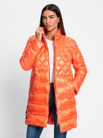 Manteau mi-saison heine en orange : devant