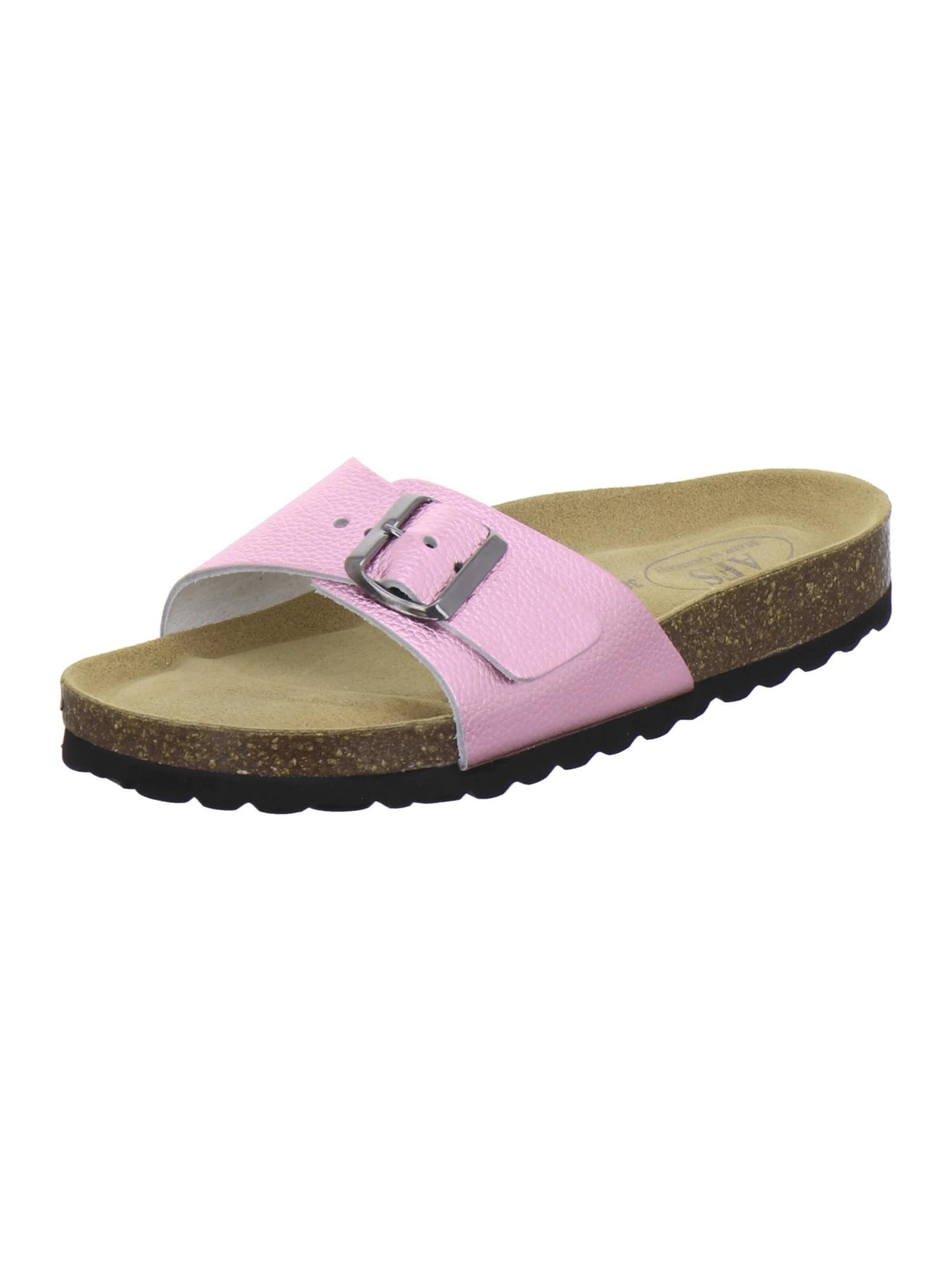 Mule 'Pantoletten Damen Einschnaller rose Lack' AFS-Schuhe en rose : devant