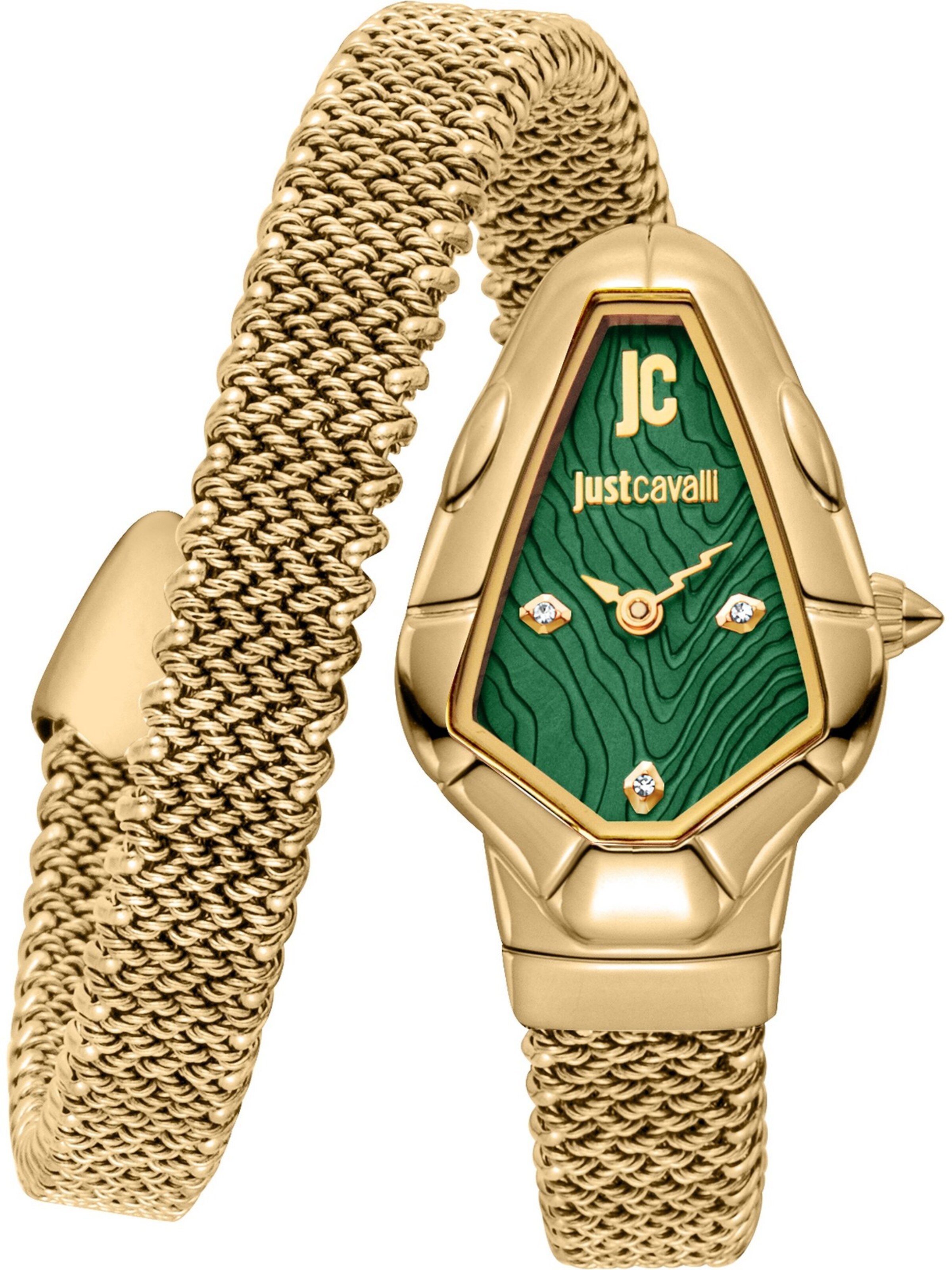 Just Cavalli Uhr in Gold: Vorderseite