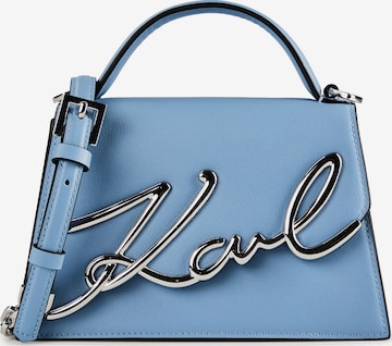 Karl Lagerfeld Handbag 'Signature 2.0' in Blue: front