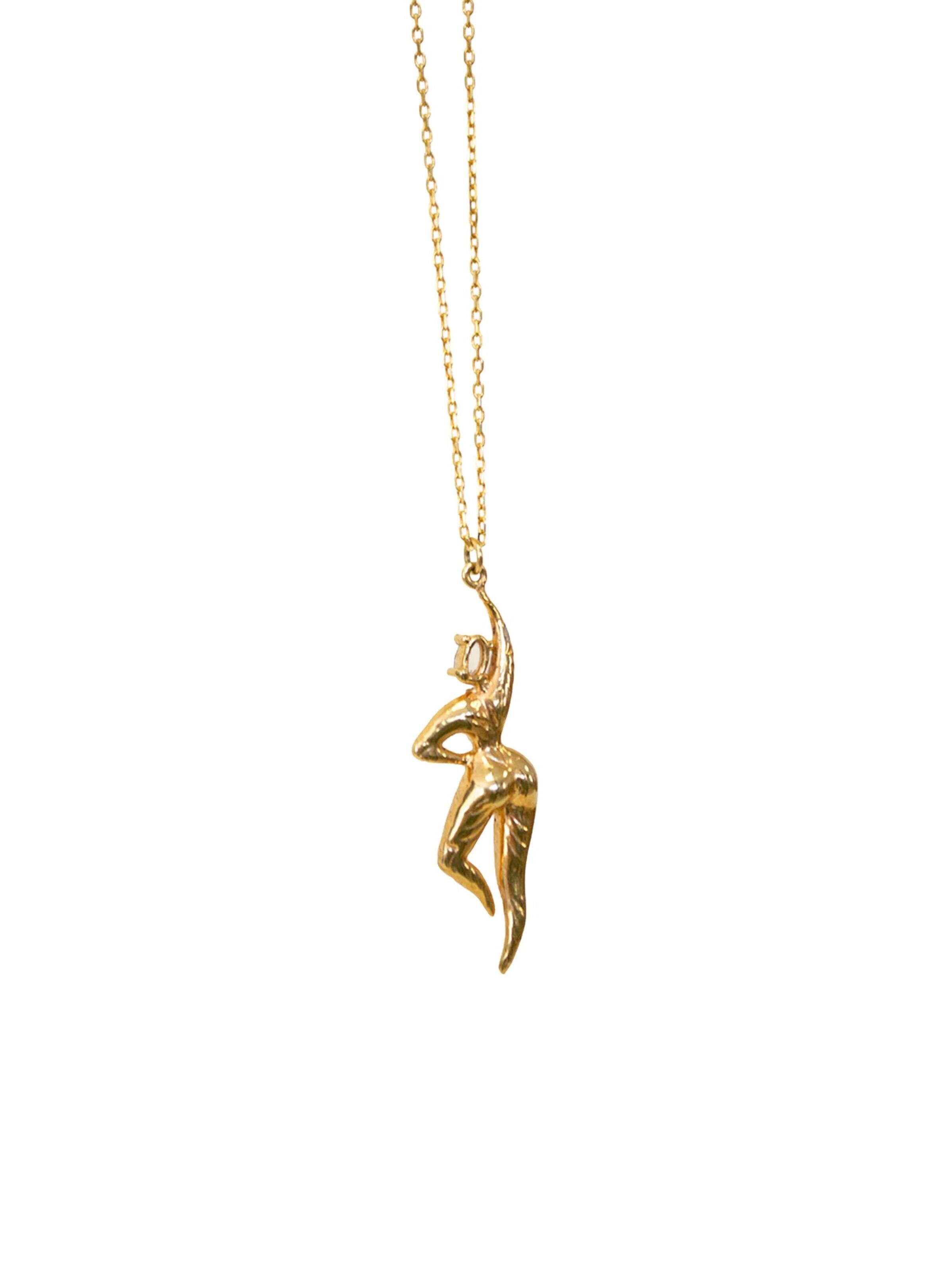 ALICE Designs Ketting 'Aethera Gold-Plated Pendant' in Goud