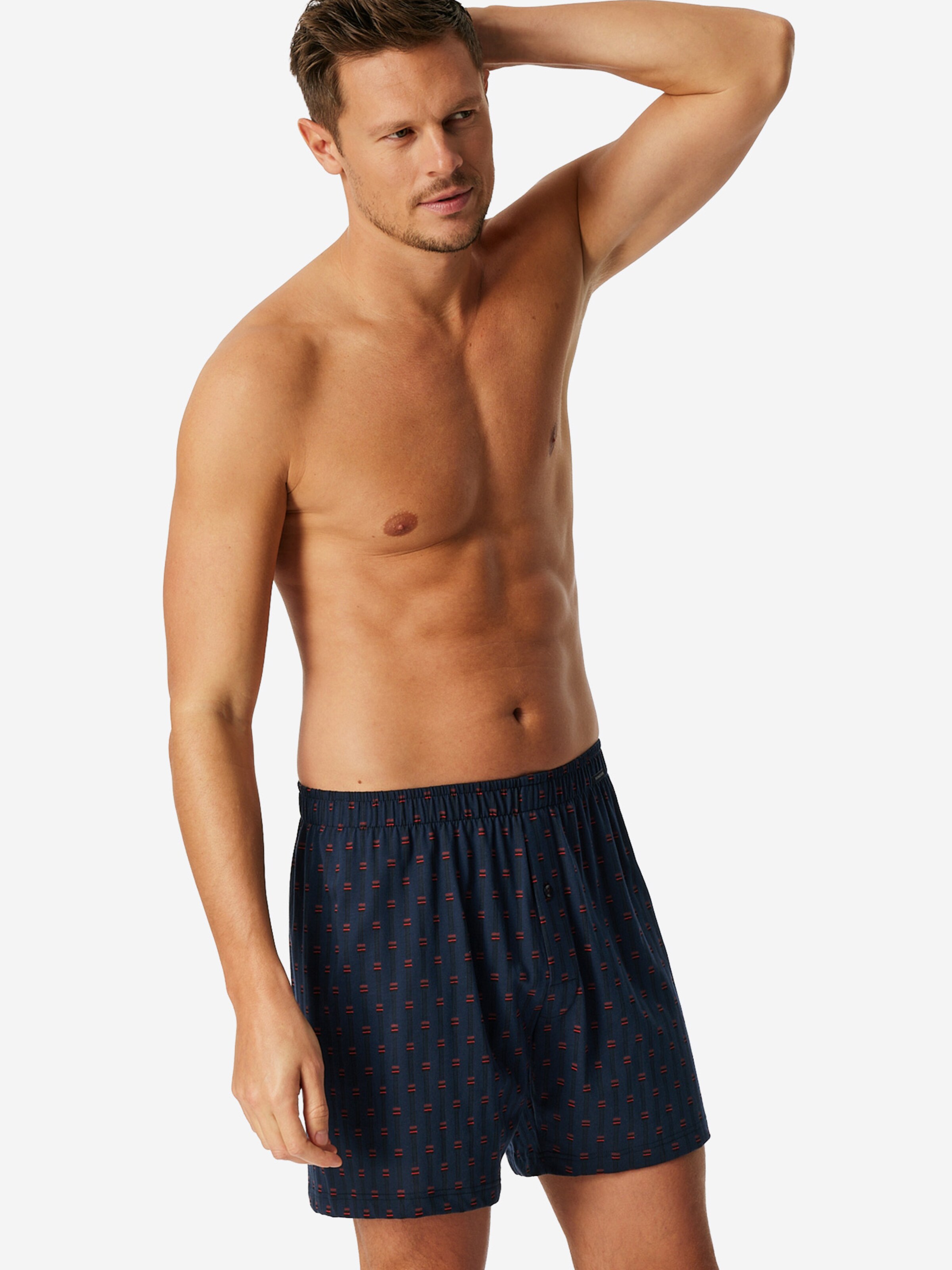 SCHIESSER Boxer shorts ' Basic ' in Blue