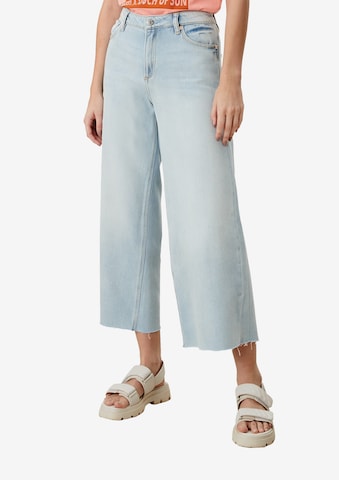 QS Wide leg Jeans in Blue: front